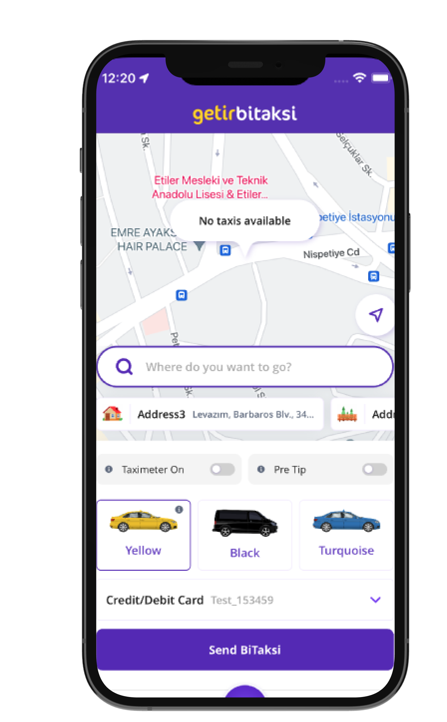 Getir Taxi App - Projects Jigna Patel - iOS Developer